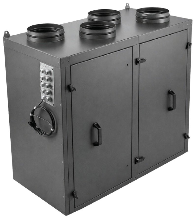 Приточно-вытяжная установка с роторным рекуператором RWN-RR-1300(50c)-ЕС-W-Vertical(N)